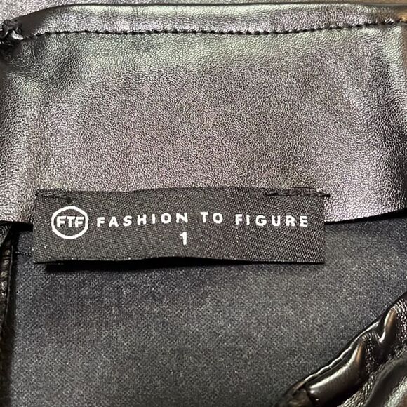 FTF Faux Leather Ruched Skirt - Picture 12 of 14